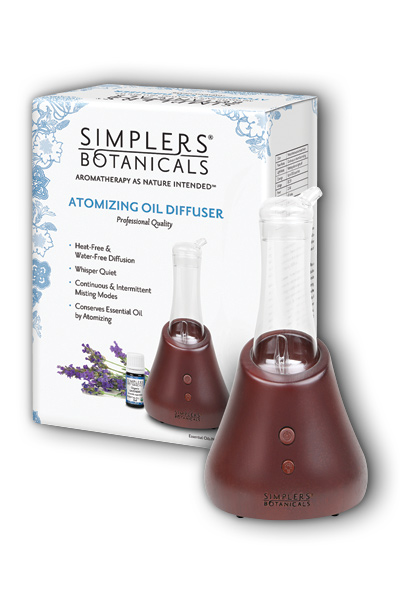 Atomizing Diffuser Professional, Wood & Glass 1 ea from Simplers Botanicals