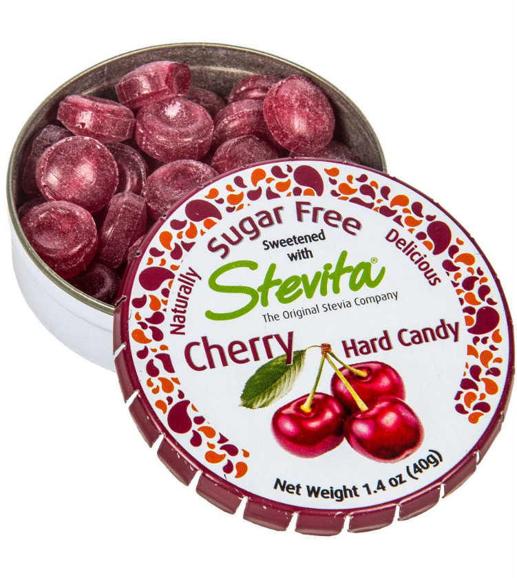 STEVITA: Stevia Sweet- Sugar Free Candy Cherry 1.4 oz