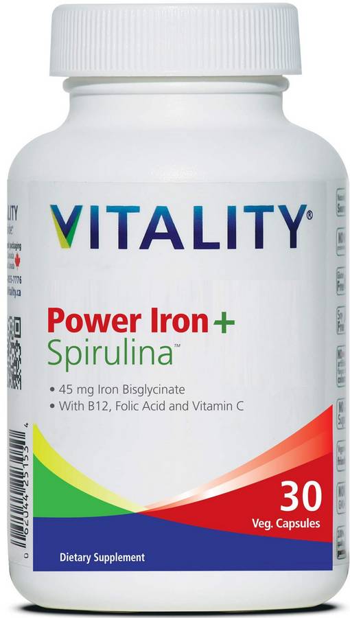 VITALITY Power Iron Plus Spirulina