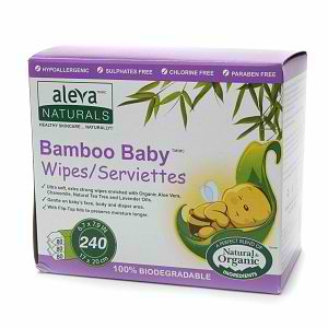 ALEVA NATURALS: Bamboo Baby Wipes 80 ct