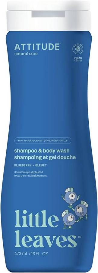 ATTITUDE: Little Leaves 2-In-1 Shampoo Blueberry 16 OUNCE