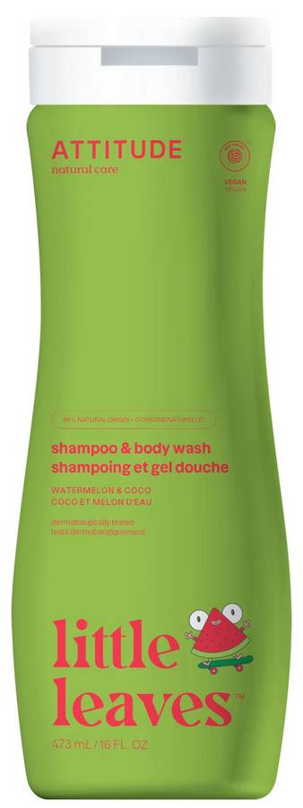ATTITUDE: Little Leaves 2-In-1 Shampoo Watermelon & Coco 16 OUNCE