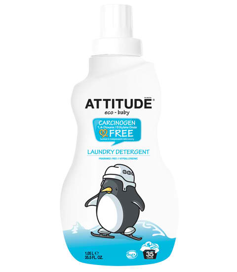 ATTITUDE: Little Ones Laundry Detergent for Baby 52 Loads Fragrance Free 35.50 OZ