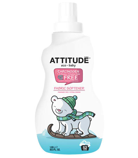 ATTITUDE: Little Ones Fabric Softener for Baby 35 Loads Fragrance Free 35.50 OZ