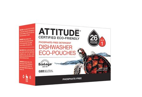 ATTITUDE: Dishwasher Detergent Eco Pouches 26 POUCH