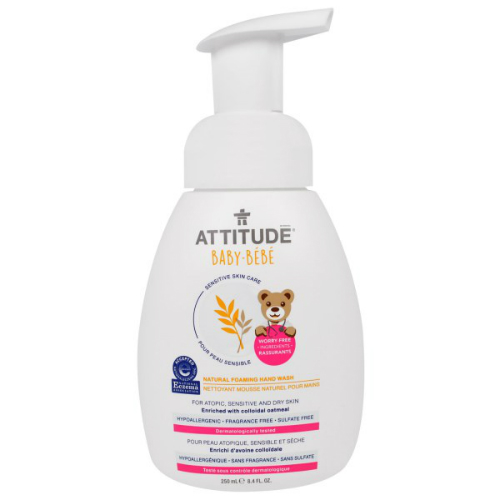 Sensitive Skin Care Natural Foaming Hand Wash - Baby 8.4 oz from ATTITUDE