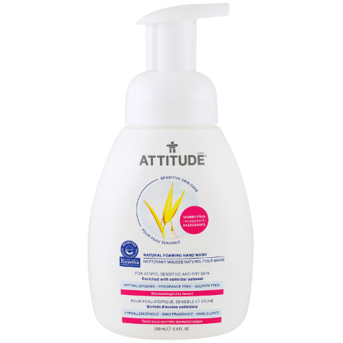 Sensitive Skin Care Natural Foaming Hand Wash 8.4 oz from ATTITUDE