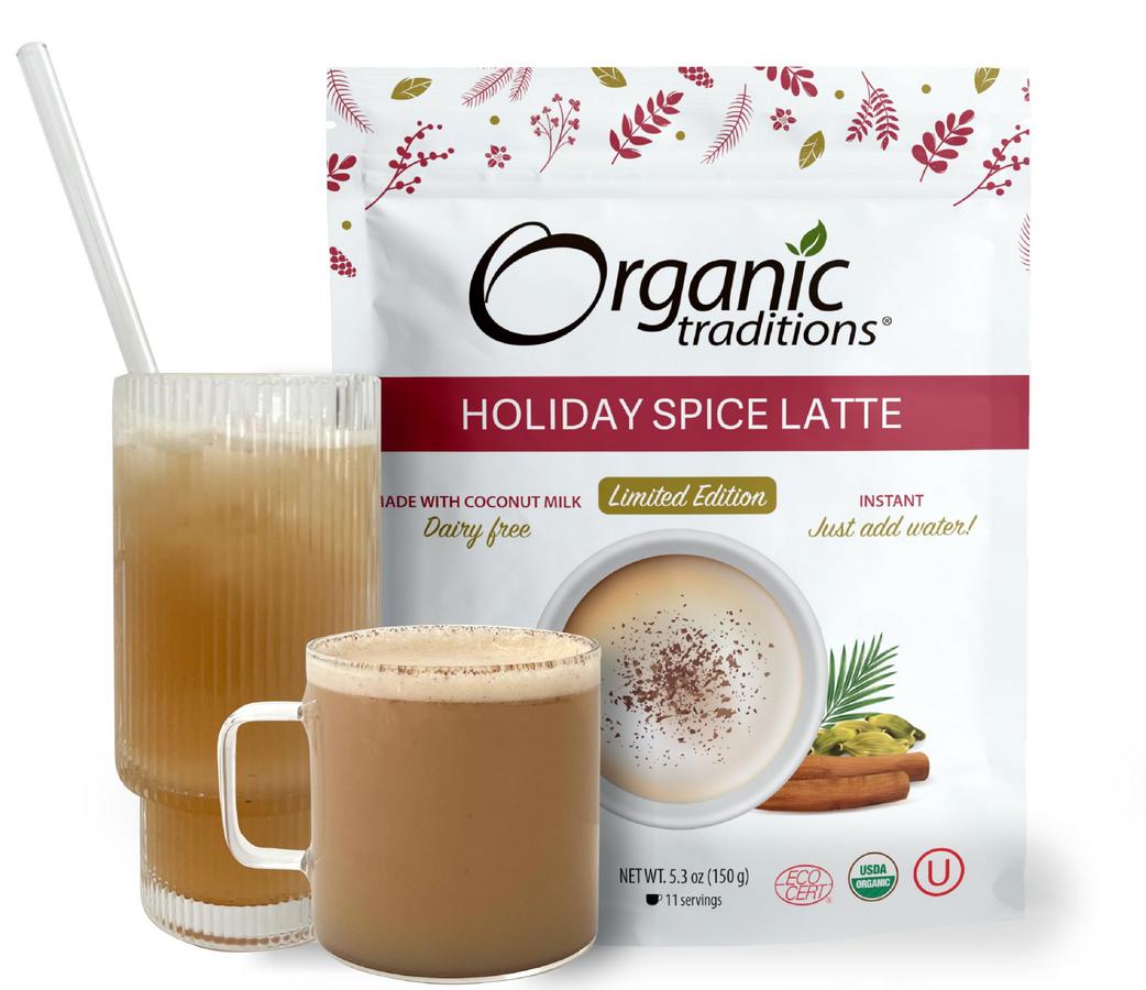 ORGANIC TRADITIONS: Latte Holiday Spice 5.3 OUNCE