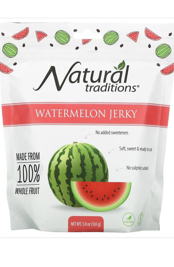 ORGANIC TRADITIONS: Natural Traditions Watermelon Jerky 5.8 OUNCE