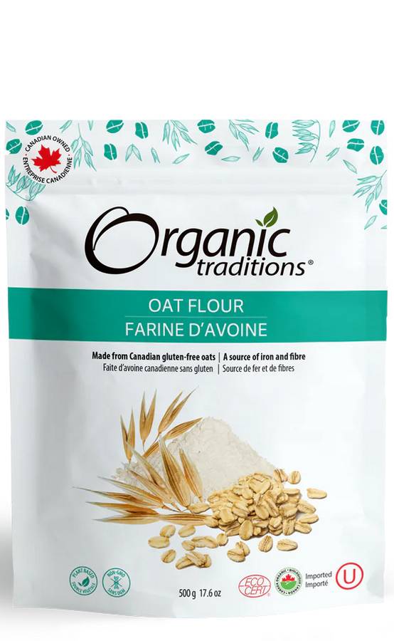 ORGANIC TRADITIONS: Oat Flour 17.6 OUNCE