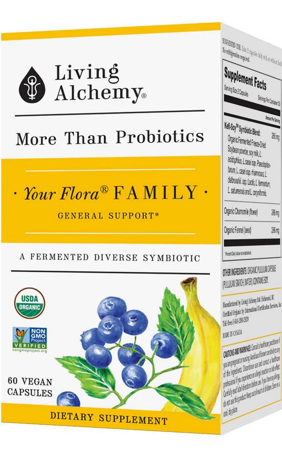 LIVING ALCHEMY: Your Flora Probiotics Family: General Support 60 CAPSULE