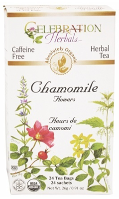 Celebration Herbals: Chamomile Flowers Tea Organic 24 bag