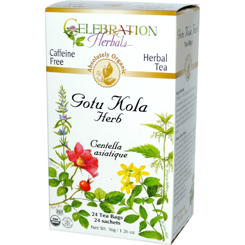 Celebration Herbals: Gotu Kola Tea Organic 24 bag