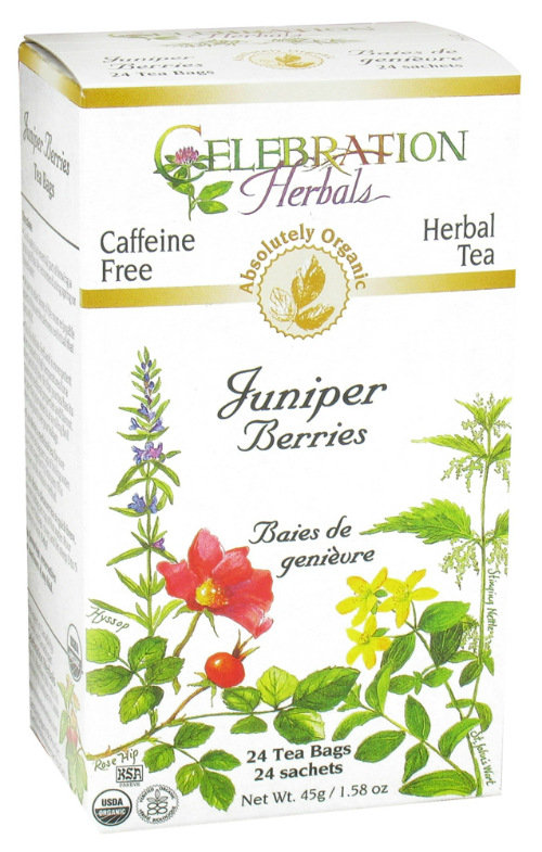 Celebration Herbals: Juniper Berries Tea Organic 24 bag