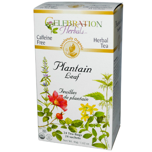 Celebration Herbals: Plantain Leaf Organic 24 bag