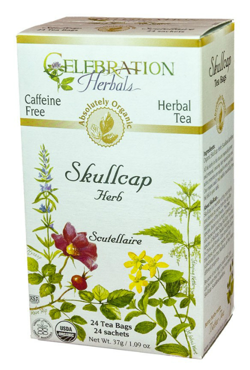 Celebration Herbals: Skullcap Herb Organic 24 bag