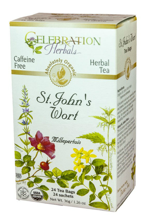 Celebration Herbals: St Johns Wort Herb Tea Organic 24 bag
