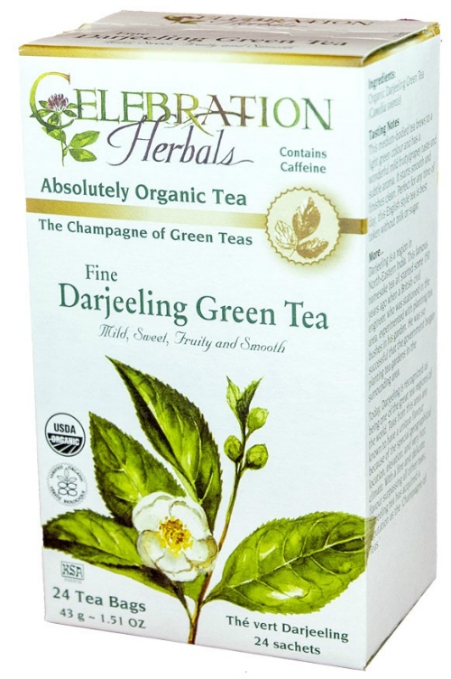Celebration Herbals: Green Tea Darjeeling Org 24 bag