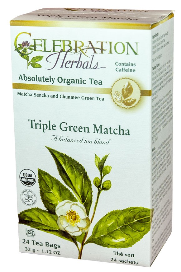 Triple Green Matcha Tea Org, 24 bag