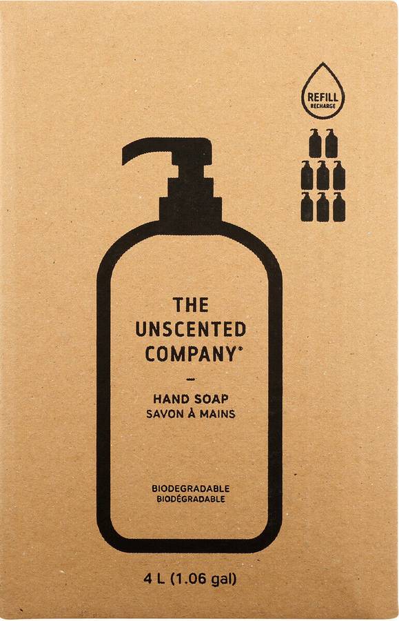 THE UNSCENTED COMPANY: Liquid Hand Soap Home Refill 135.2 OUNCE