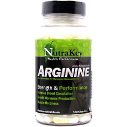NutraKey Arginine AKG | Performance Workout Supplement