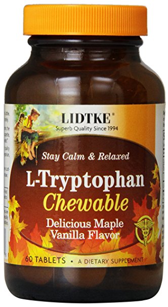 L-Tryptophan Maple Vanilla Chewable Dietary Supplements