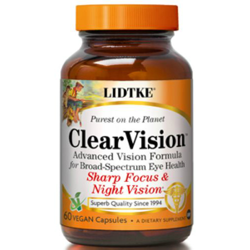 LIDTKE: Clear Vision Veggie Capsules 60 cap vegi