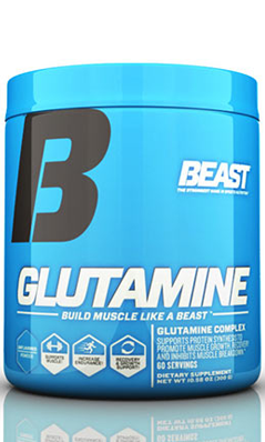 Beast Sports Nutrition: GLUTAMINE 10.58oz / 60 SERVINGS