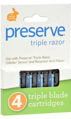 PRESERVE: Razor Triple Replacement Blades 1 pc