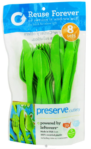 PRESERVE: Everyday Cutlery Green Apple 24 pc