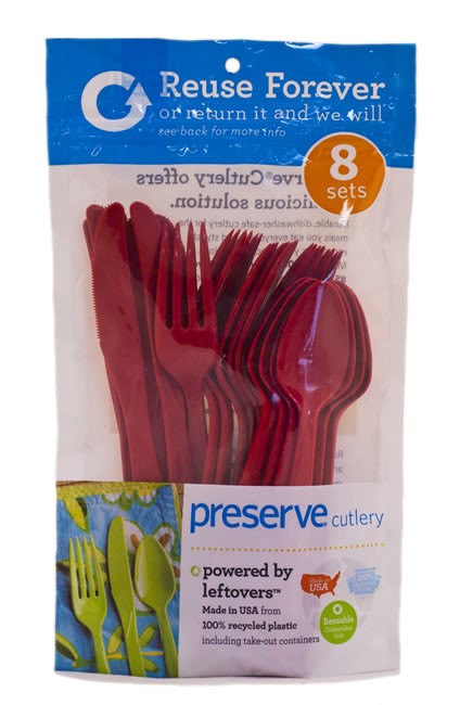 PRESERVE: Everyday Cutlery Pepper Red 24 pcs