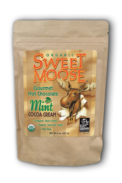 FunFresh Foods: Organic Sweet Moose Chocolate Mint Cocoa 1 packet
