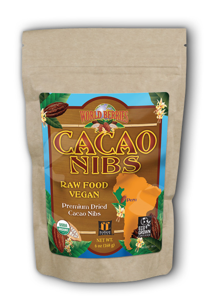 Cacao Nibs Organic, 6 oz Food