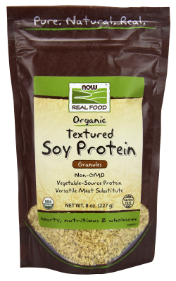 NOW: Organic Textured Soy Protein Granules 8 oz