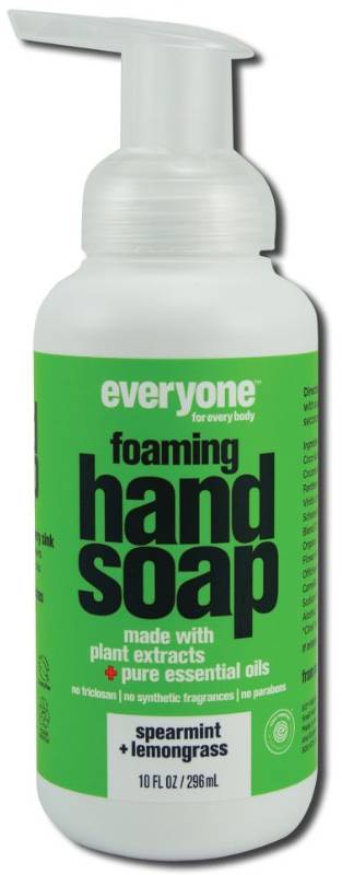 EO PRODUCTS: Everyone Foaming Hand Soap Spearmint Plus Lemongrass 10 ounce