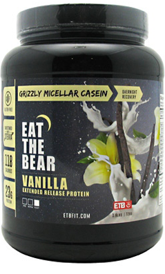 Eat The Bear: GRIZZLY CASEIN VANILLA 1.6LB