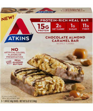 ATKINS NUTRITIONALS: Choc Almond Caramel Meal Bar 5/BOX