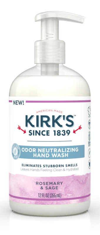 KIRKS NATURAL: Odor Neutralizing Hydrating Hand Soap Rosemary Sage 12 oz
