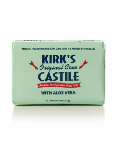 KIRKS NATURAL: Castile Bar Soap Aloe Vera 4 oz