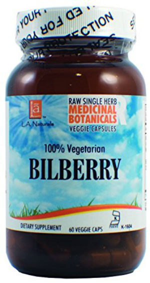 L A Naturals: Bilberry Raw Herb 60 vgc