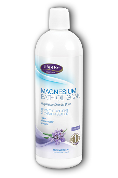 Life-flo health care: Magnesium Bath Oil Soak (Lavender) 16 oz L-Liq