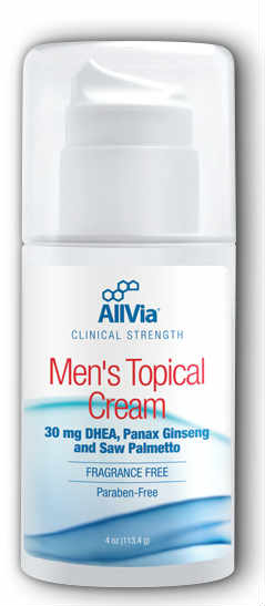 Allvia: Men's Topical Cream Unscented (Pump) 4oz