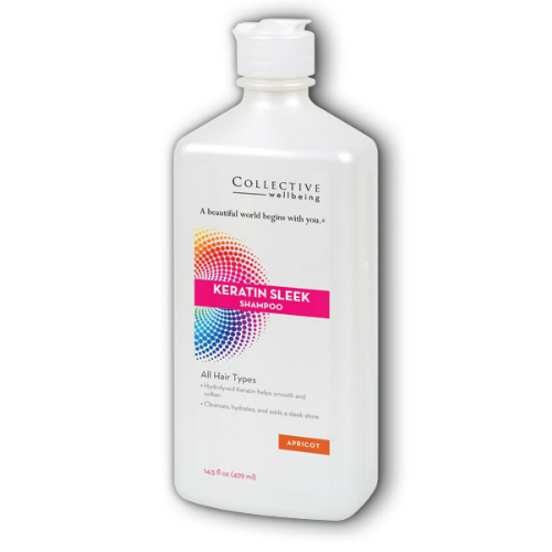 Collective Wellbeing: Keratin Sleek Shampoo (Apricot) 14.5 oz Liq