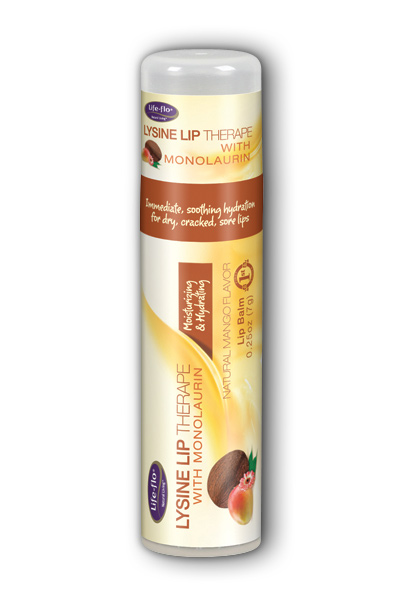 Lysine Lip Therape with Monolaurin  Mango Balm 0.25 oz from Life-flo health care