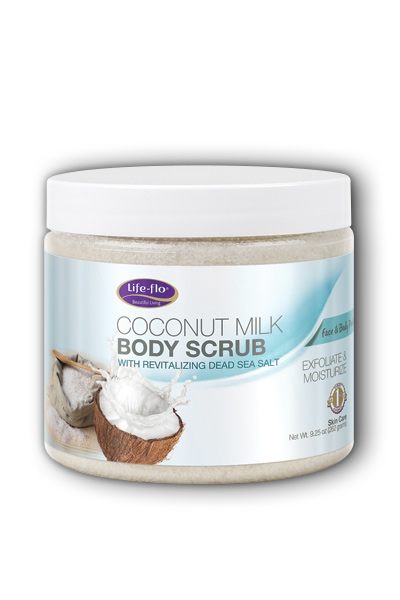Life-flo health care: Coconut Milk Body Scrub With Dead Sea Salt 9.25oz