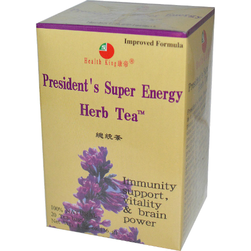 Health King and Balanceuticals Group: Presidents Super Energy Tea 20 bag