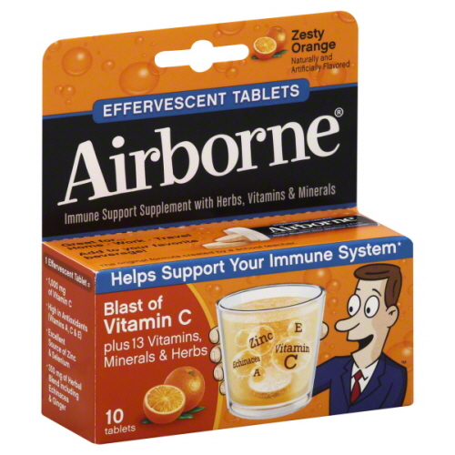 AIRBORNE: Airborne Effervescent Zesty Orange 10 tab