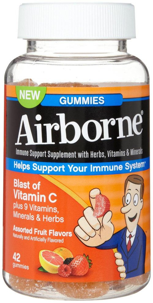 AIRBORNE: Gummies Assorted Fruit 42 ct