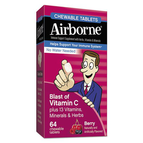 Airborne Chewable Berry 64 tab from AIRBORNE