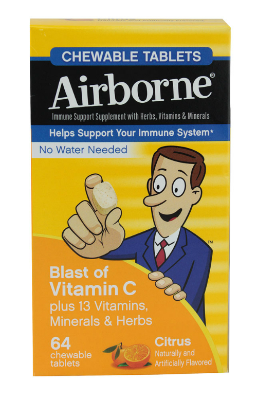 AIRBORNE: Airborne Chewable Citrus 64 tab